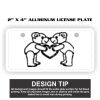 2" X 4" Aluminum License Plate  Thumbnail