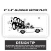 2" X 4" Aluminum License Plate  Thumbnail