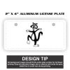 2" X 4" Aluminum License Plate  Thumbnail