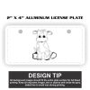 2" X 4" Aluminum License Plate  Thumbnail