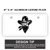 2" X 4" Aluminum License Plate  Thumbnail