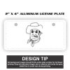 2" X 4" Aluminum License Plate  Thumbnail