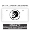2" X 4" Aluminum License Plate  Thumbnail
