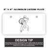 2" X 4" Aluminum License Plate  Thumbnail