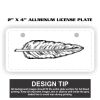 2" X 4" Aluminum License Plate  Thumbnail