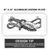 2" X 4" Aluminum License Plate  Thumbnail