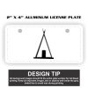 2" X 4" Aluminum License Plate  Thumbnail