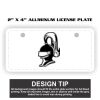 2" X 4" Aluminum License Plate  Thumbnail