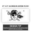 2" X 4" Aluminum License Plate  Thumbnail