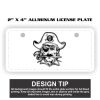 2" X 4" Aluminum License Plate  Thumbnail