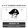 2" X 4" Aluminum License Plate  Thumbnail