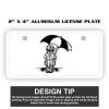 2" X 4" Aluminum License Plate  Thumbnail