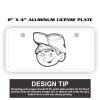 2" X 4" Aluminum License Plate  Thumbnail