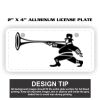 2" X 4" Aluminum License Plate  Thumbnail