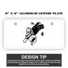 2" X 4" Aluminum License Plate  Thumbnail