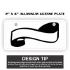 2" X 4" Aluminum License Plate  Thumbnail