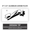 2" X 4" Aluminum License Plate  Thumbnail