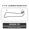 2" X 4" Aluminum License Plate  Thumbnail