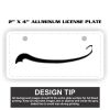 2" X 4" Aluminum License Plate  Thumbnail