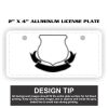 2" X 4" Aluminum License Plate  Thumbnail