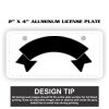 2" X 4" Aluminum License Plate  Thumbnail