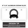 2" X 4" Aluminum License Plate  Thumbnail