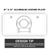 2" X 4" Aluminum License Plate  Thumbnail