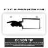 2" X 4" Aluminum License Plate  Thumbnail
