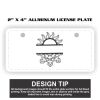 2" X 4" Aluminum License Plate  Thumbnail