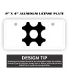 2" X 4" Aluminum License Plate  Thumbnail