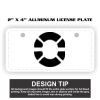 2" X 4" Aluminum License Plate  Thumbnail