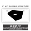 2" X 4" Aluminum License Plate  Thumbnail