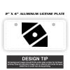 2" X 4" Aluminum License Plate  Thumbnail