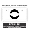2" X 4" Aluminum License Plate  Thumbnail