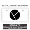 2" X 4" Aluminum License Plate  Thumbnail