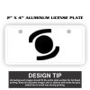 2" X 4" Aluminum License Plate  Thumbnail