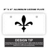 2" X 4" Aluminum License Plate  Thumbnail