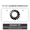 2" X 4" Aluminum License Plate  Thumbnail