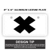 2" X 4" Aluminum License Plate  Thumbnail