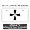 2" X 4" Aluminum License Plate  Thumbnail
