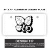 2" X 4" Aluminum License Plate  Thumbnail