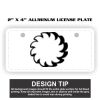 2" X 4" Aluminum License Plate  Thumbnail