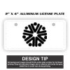 2" X 4" Aluminum License Plate  Thumbnail