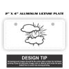 2" X 4" Aluminum License Plate  Thumbnail