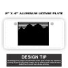 2" X 4" Aluminum License Plate  Thumbnail