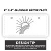 2" X 4" Aluminum License Plate  Thumbnail