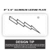 2" X 4" Aluminum License Plate  Thumbnail