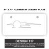 2" X 4" Aluminum License Plate  Thumbnail