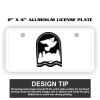 2" X 4" Aluminum License Plate  Thumbnail