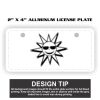 2" X 4" Aluminum License Plate  Thumbnail